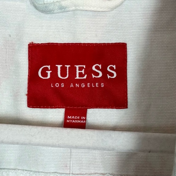 Guess Women's Tie-Dye Jean Jacket - Blue and Pink - Picture 5 of 6